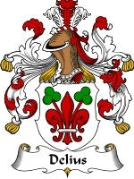 Delius coat of arms family crest download