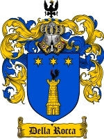 Della'Rocca coat of arms family crest download