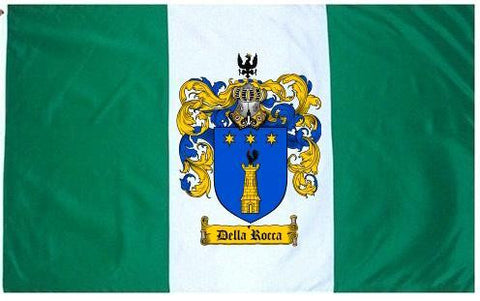 Dellarocca family crest coat of arms flag