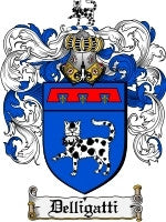 Delligatti coat of arms family crest download