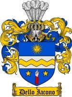 Delloacono coat of arms family crest download