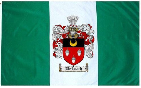 Deloach family crest coat of arms flag