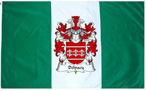 Delpacy family crest coat of arms flag