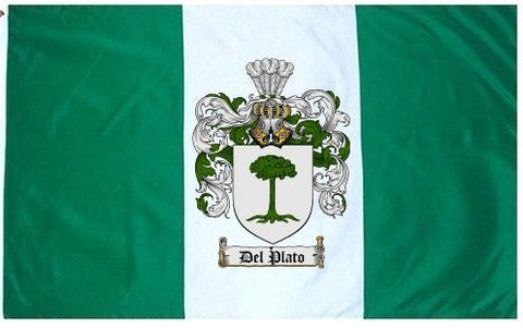 Delplato family crest coat of arms flag
