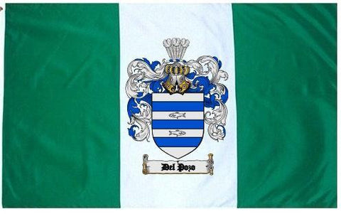 Delpozo family crest coat of arms flag