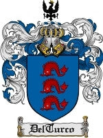 Delturco coat of arms family crest download