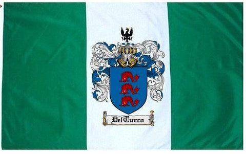 Delturco family crest coat of arms flag