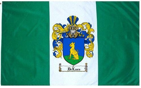 Deluca family crest coat of arms flag