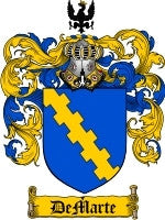 Demarte coat of arms family crest download