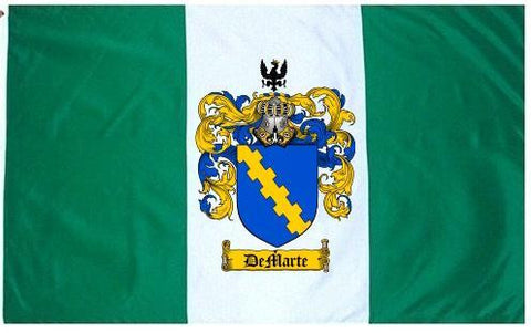 Demarte family crest coat of arms flag