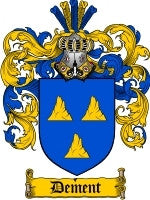 Dement coat of arms family crest download