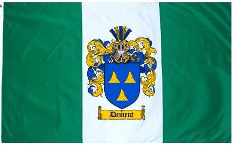 Dement family crest coat of arms flag