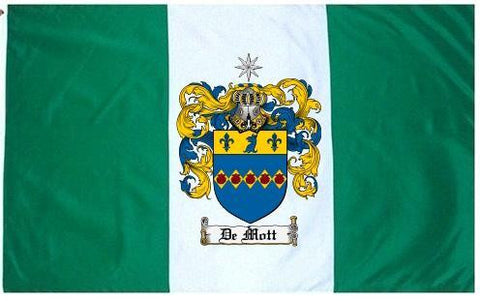 Demott family crest coat of arms flag