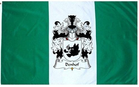 Denhof family crest coat of arms flag
