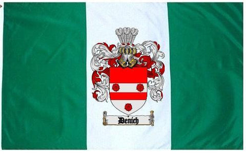 Denich family crest coat of arms flag
