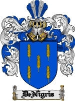 Denigris coat of arms family crest download