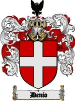 Denio coat of arms family crest download