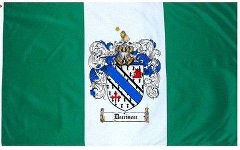 Denison family crest coat of arms flag