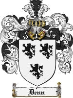Denn coat of arms family crest download