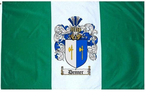 Denner family crest coat of arms flag