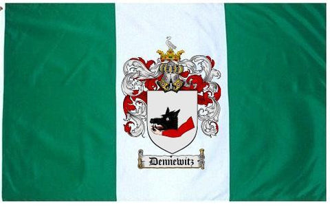 Dennewitz family crest coat of arms flag