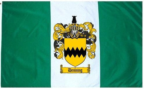 Denning family crest coat of arms flag