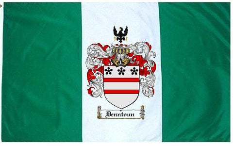 Denntoun family crest coat of arms flag