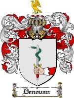 Denovan coat of arms family crest download