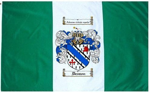 Denson family crest coat of arms flag