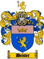 Denter coat of arms family crest download