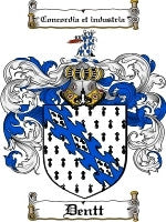 Dentt coat of arms family crest download