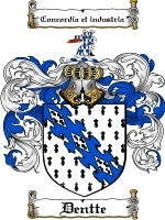 Dentte coat of arms family crest download