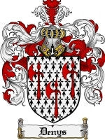 Denys coat of arms family crest download