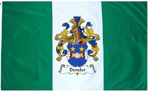 Denzler family crest coat of arms flag