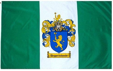Depperschmidt family crest coat of arms flag