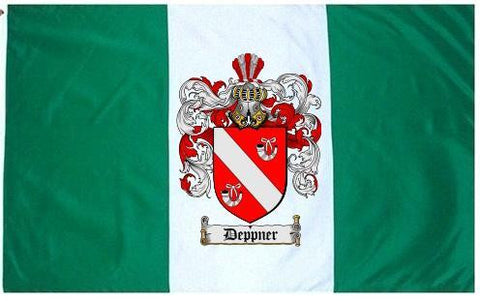 Deppner family crest coat of arms flag