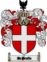 Deprofio coat of arms family crest download