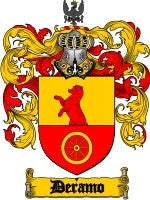 Deramo coat of arms family crest download