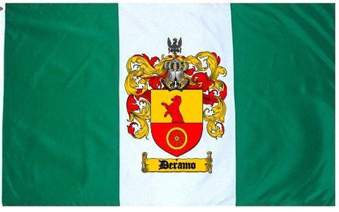 Deramo family crest coat of arms flag