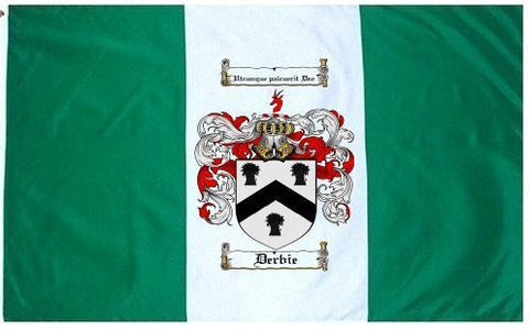 Derbie family crest coat of arms flag