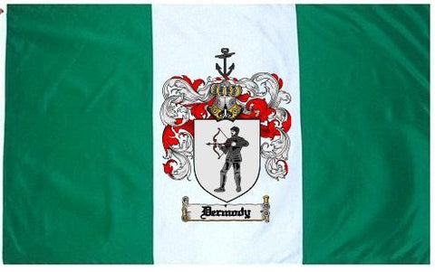 Dermody family crest coat of arms flag