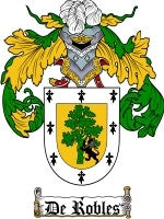 Derobles coat of arms family crest download