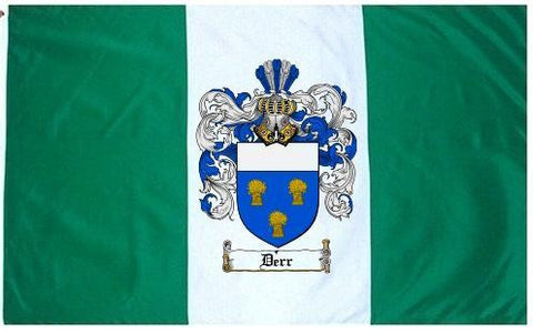 Derr family crest coat of arms flag