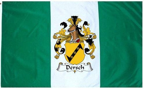 Dersch family crest coat of arms flag