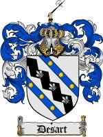 Desart coat of arms family crest download