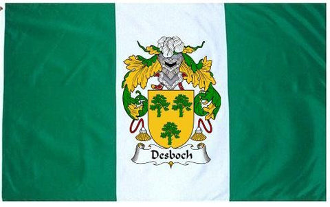 Desboch family crest coat of arms flag