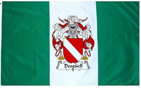 Desguell family crest coat of arms flag