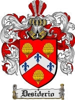 Desiderio coat of arms family crest download