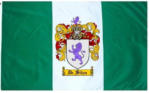 Desilva family crest coat of arms flag