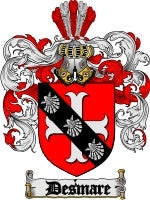 Desmare coat of arms family crest download